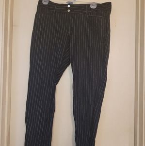 Apt. 9 dress stretch pants, black with white stripes, size 12